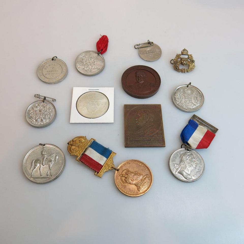 Small Quantity Of Canadian Medals And Medallions