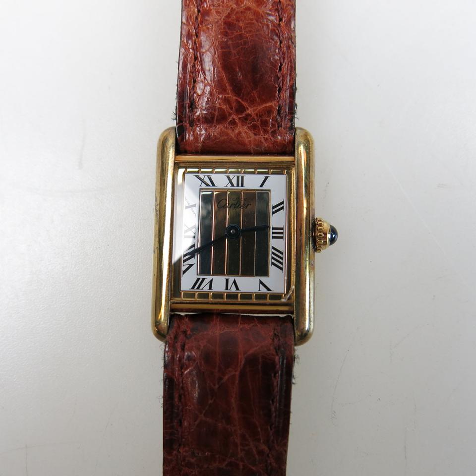Must De Cartier Tank Wristwatch