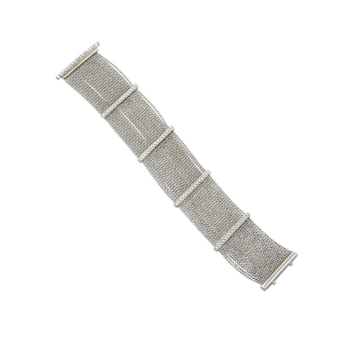 18k White Gold Multi-Strand Bracelet
