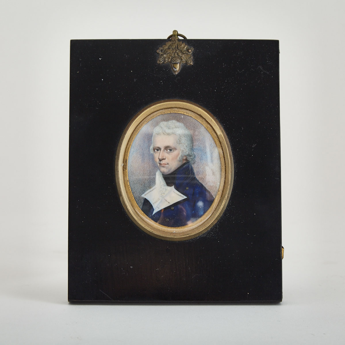 English School Portrait Miniature of an Officer, early 19th century