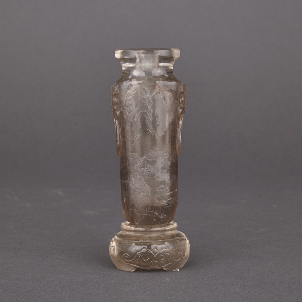 Small Chinese Rock Crystal Vase, early 20th century