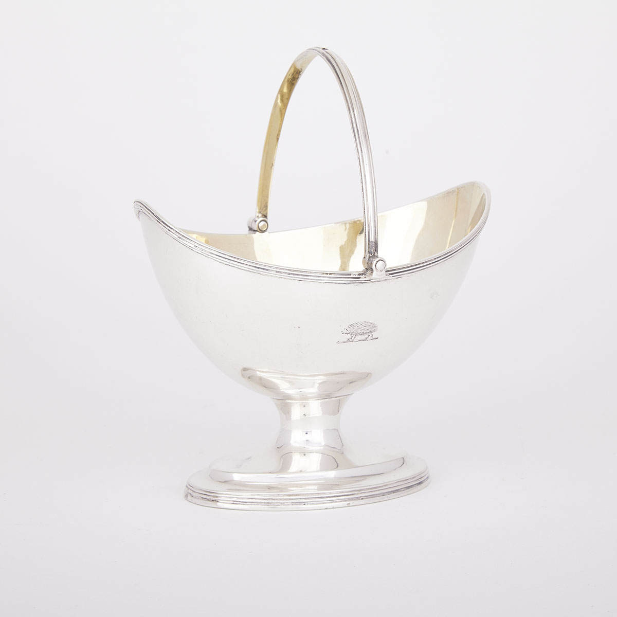 George III Silver Oval Sugar Basket, London, Robert Hennell I, 1793