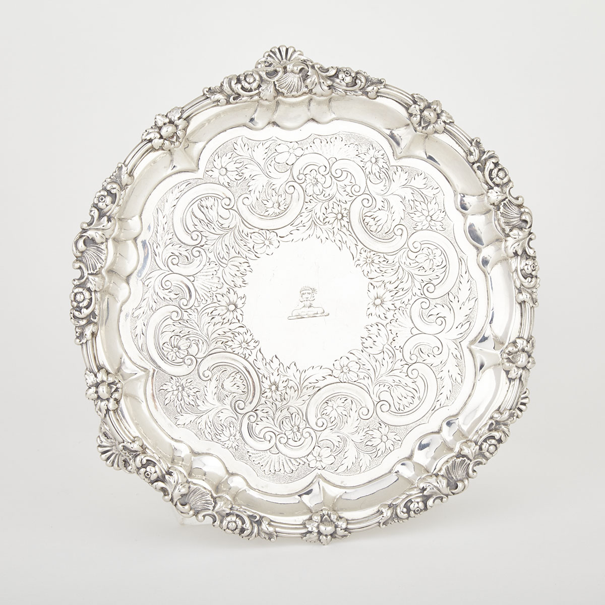 George IV Silver Circular Salver, Edward, Edward Jr., John & William Barnard, London, 1829