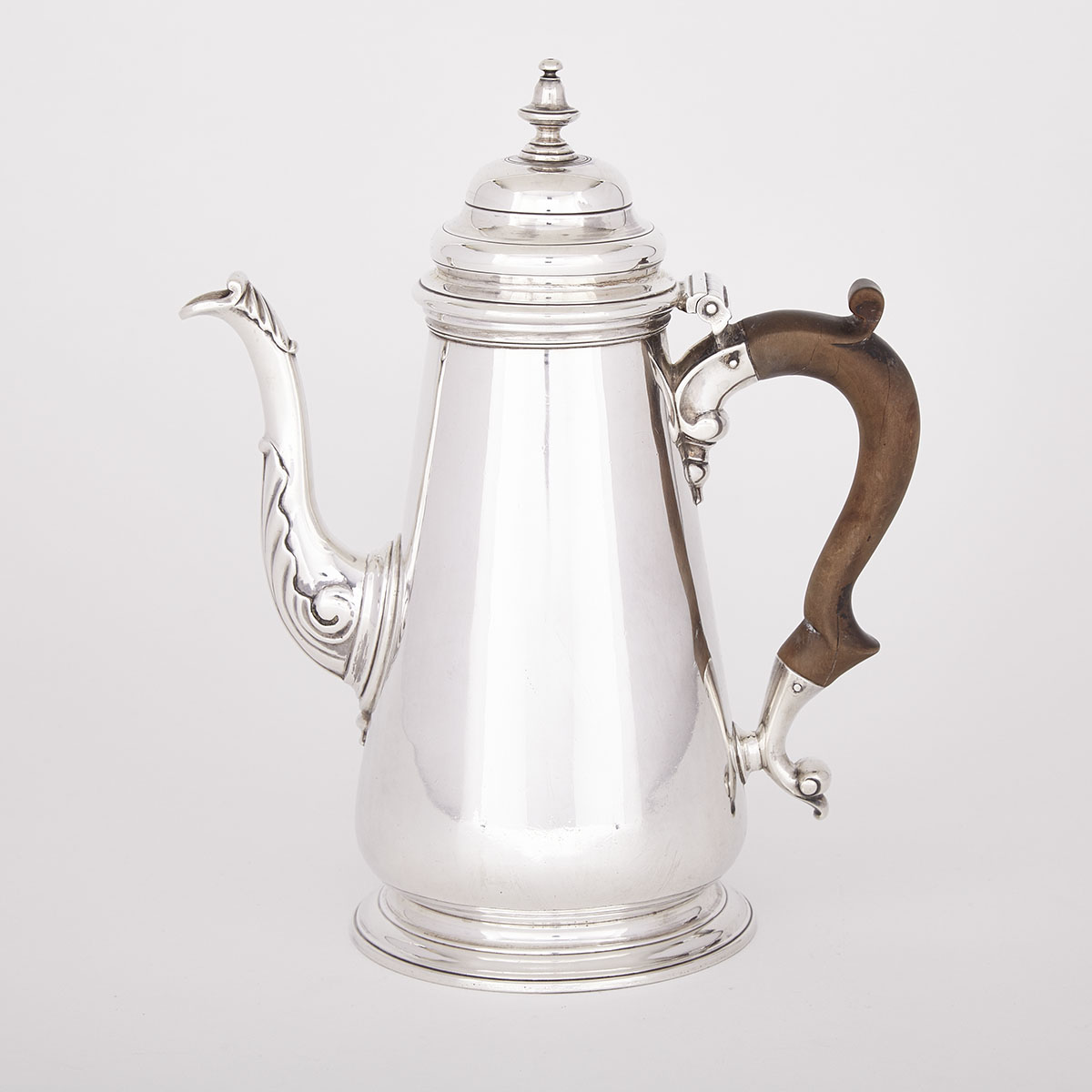 George II Silver Coffee Pot, William Cripps, London, 1750
