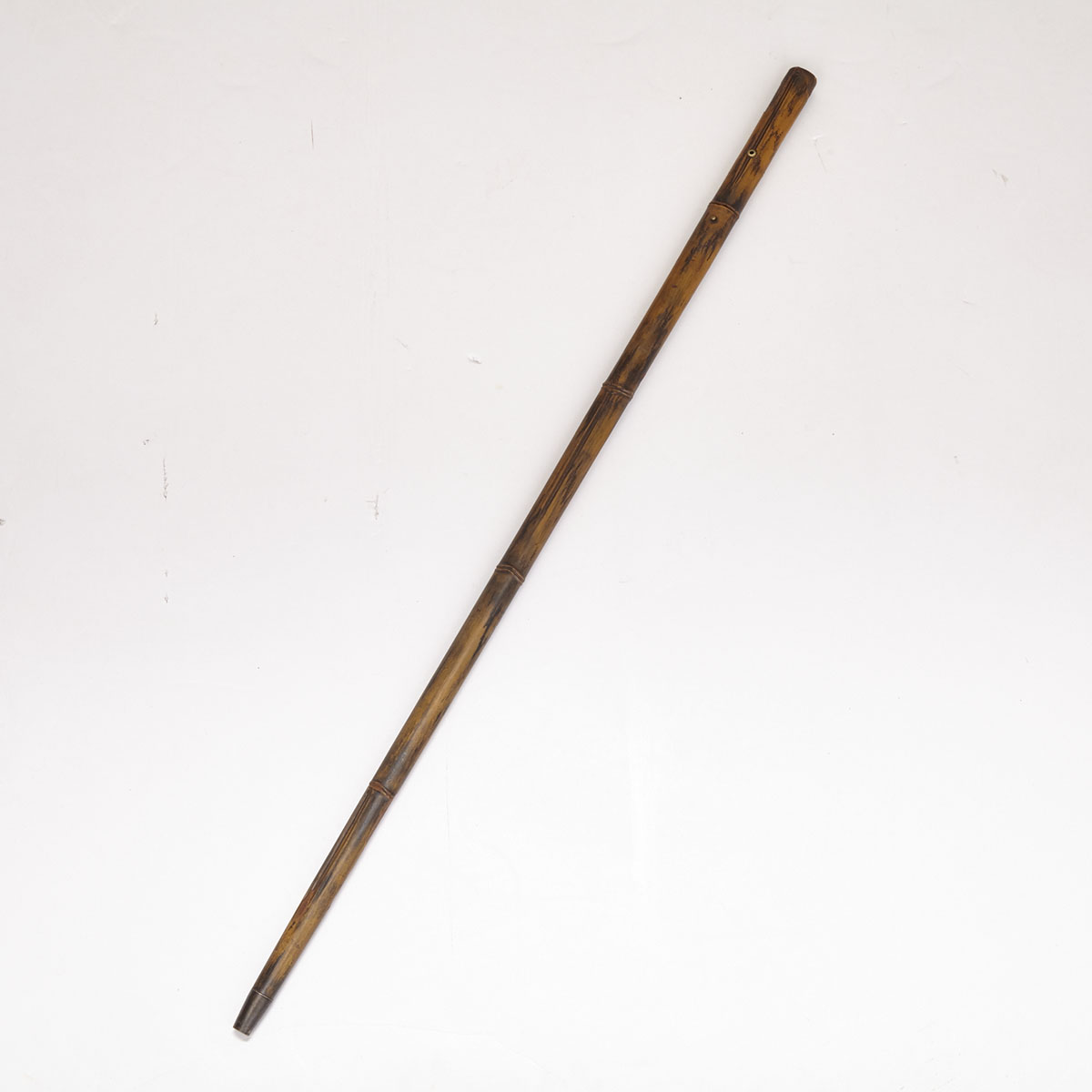 Japanese Faux Bamboo Sword Gadget Cane, early 20th century