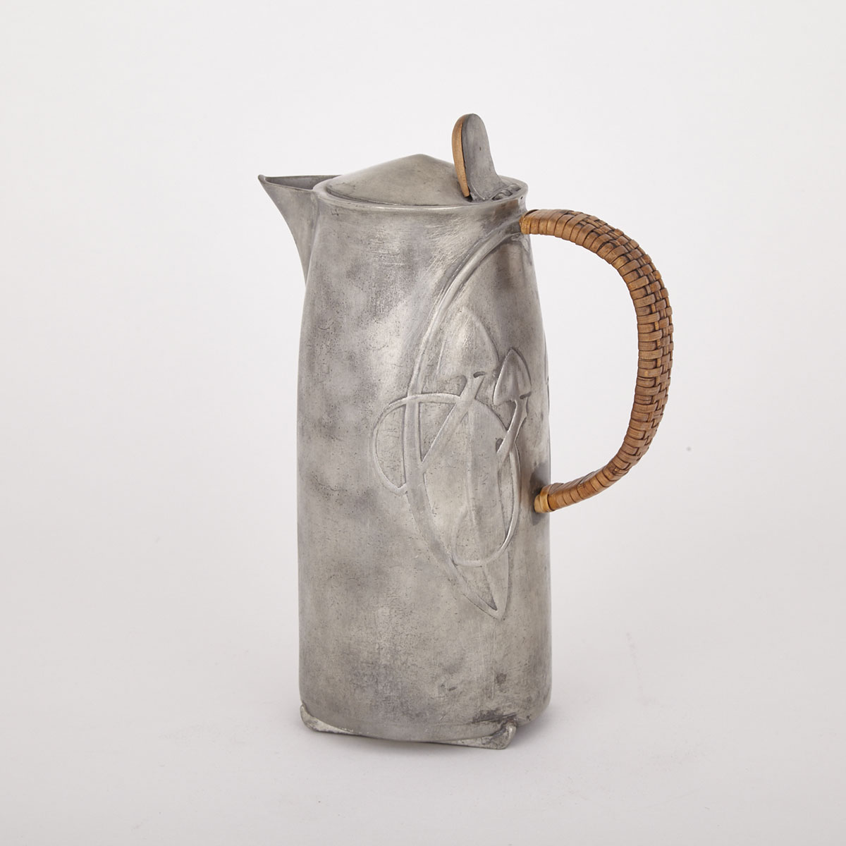 Archibald Knox ‘Tudric’ Pewter Hot Water Jug, for Liberty & Co., early 20th century