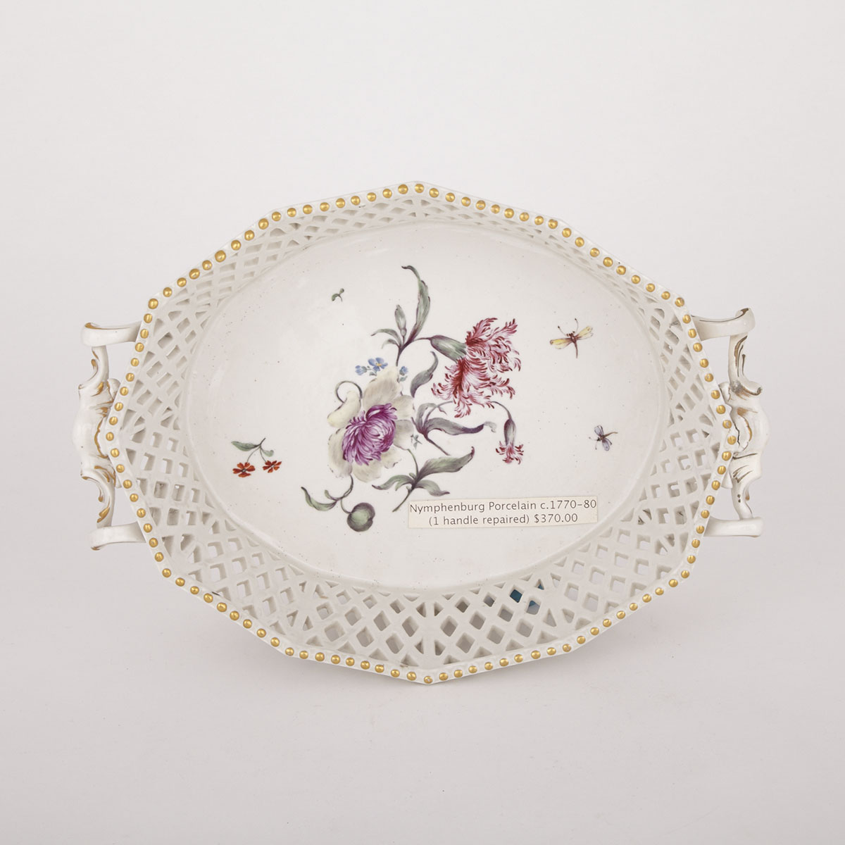 Nymphenburg Porcelain Basket c.1770-80