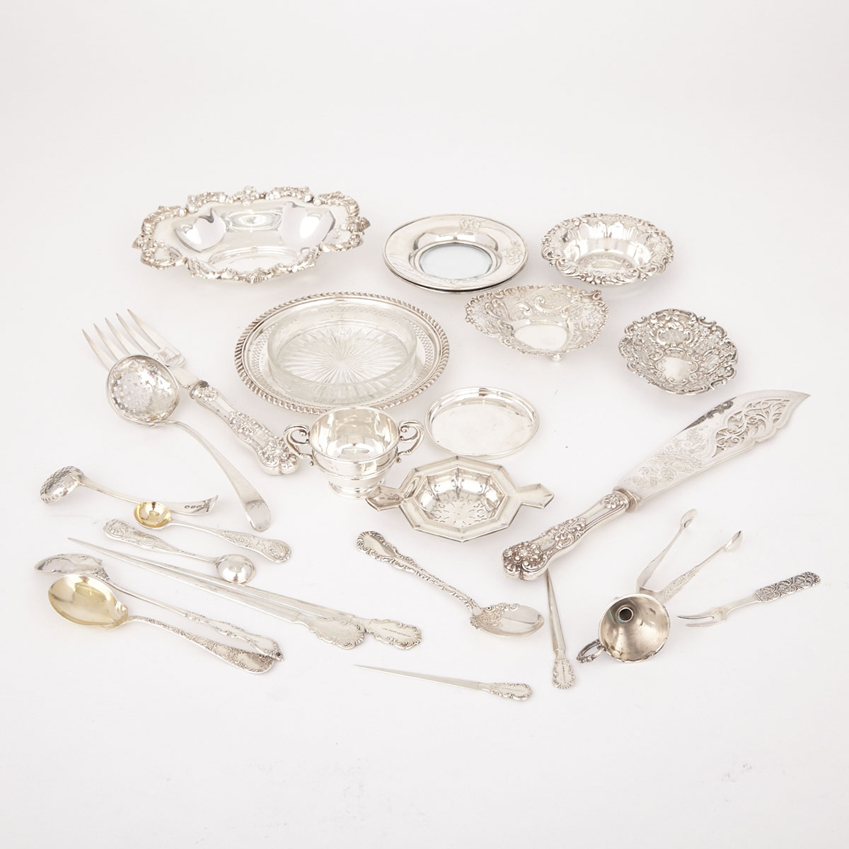 Group of North American and English Silver, 18th/19th/20th century 