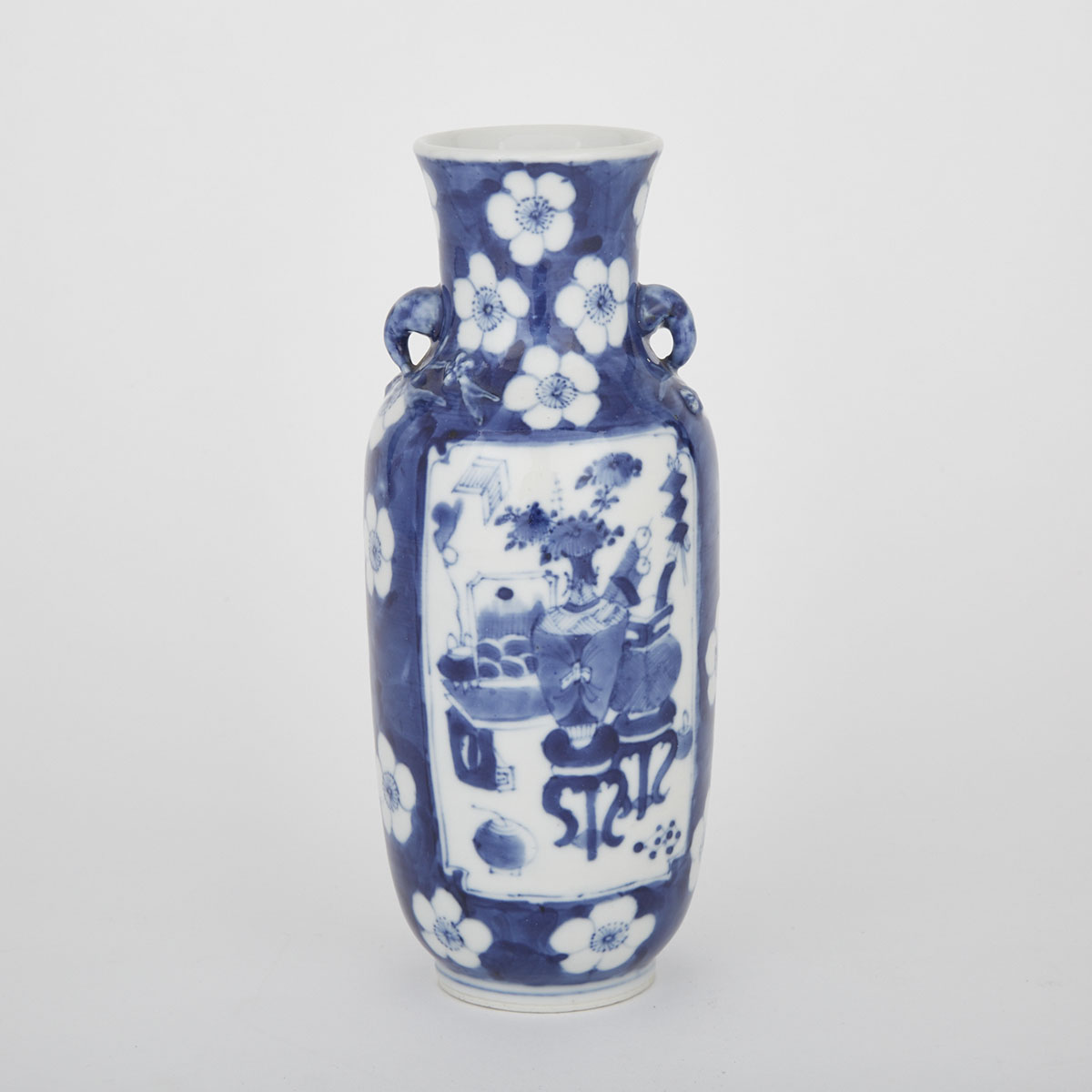 Blue and White Scholar Vase, 20th Century