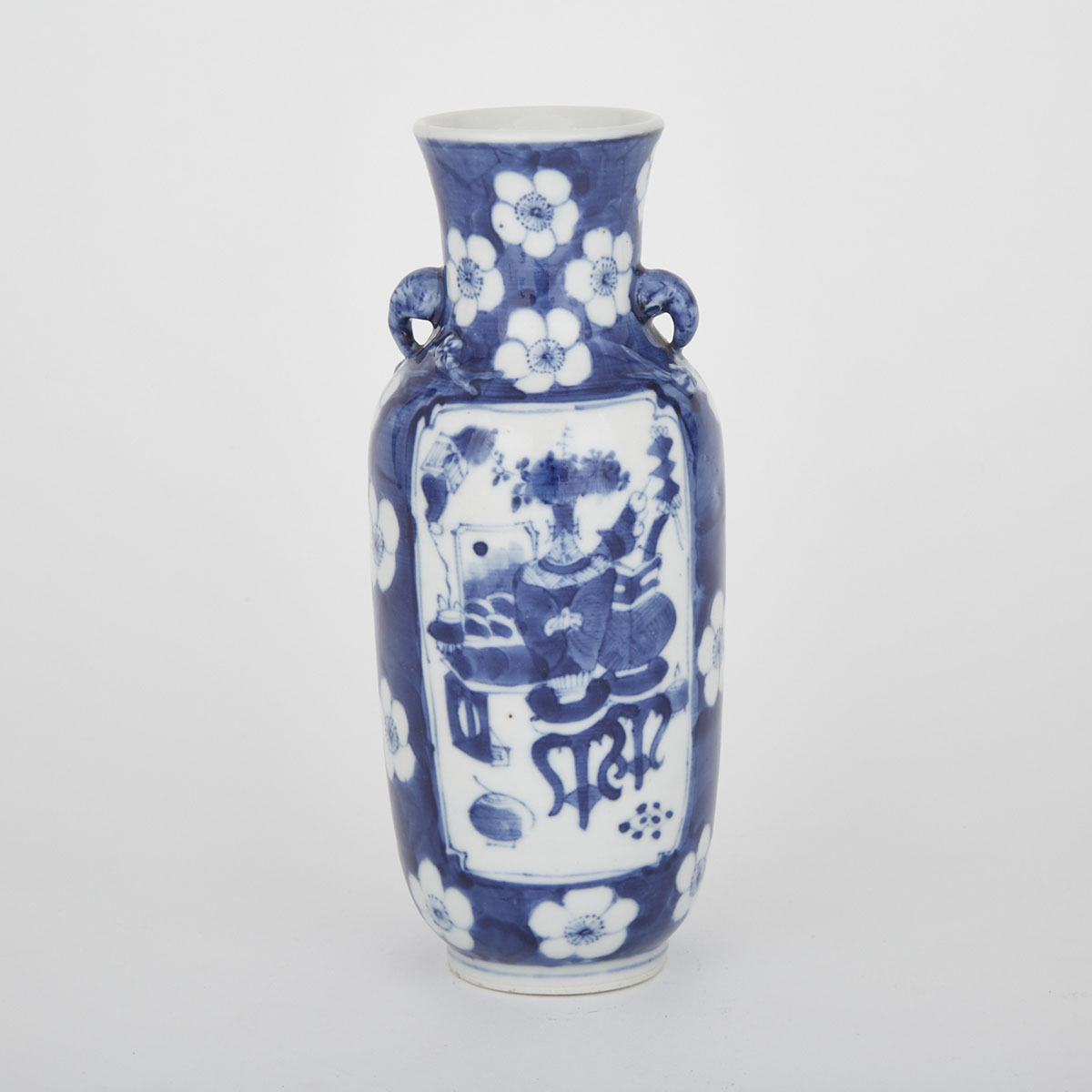Blue and White Scholar Vase, 20th Century