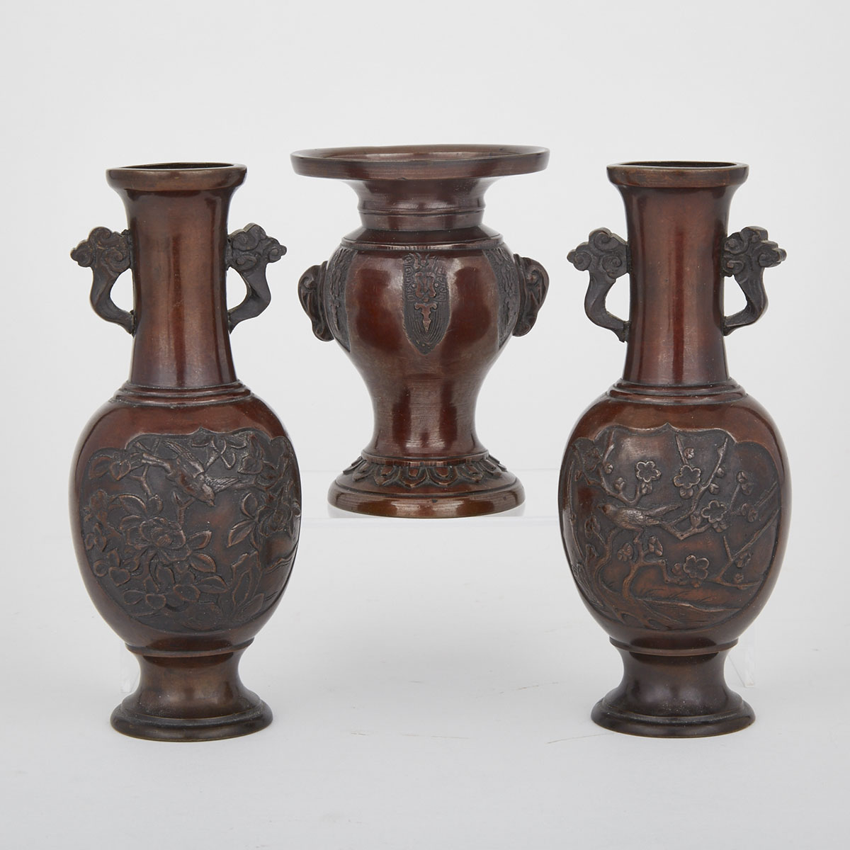 Three Japanese Bronze Wares, 20th Century