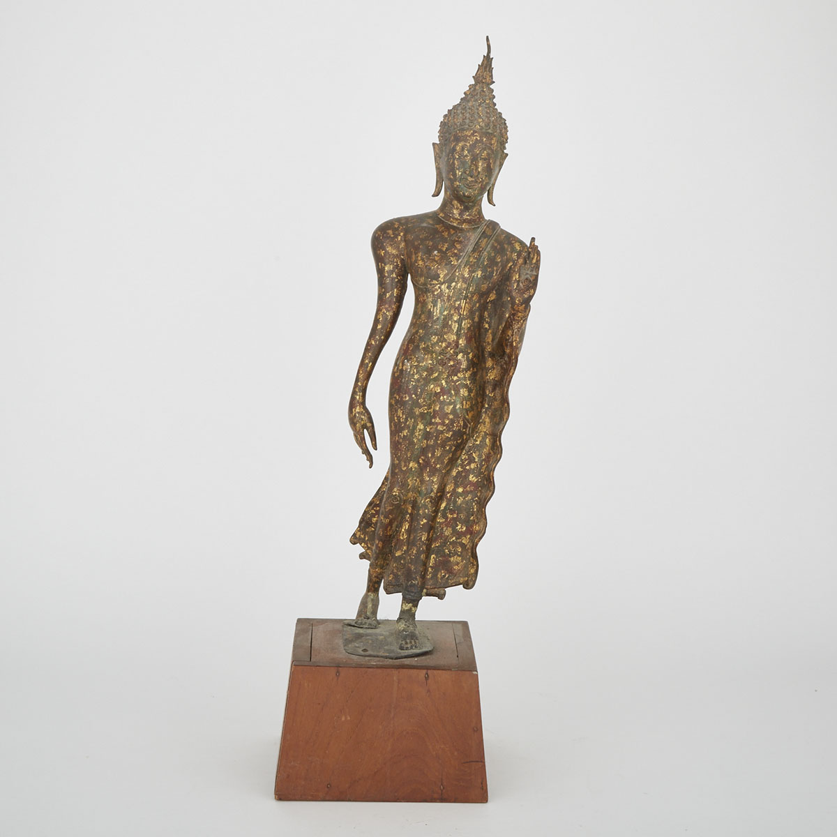 Bronze Thai Splash-Gilt Buddha, Late 19th Century