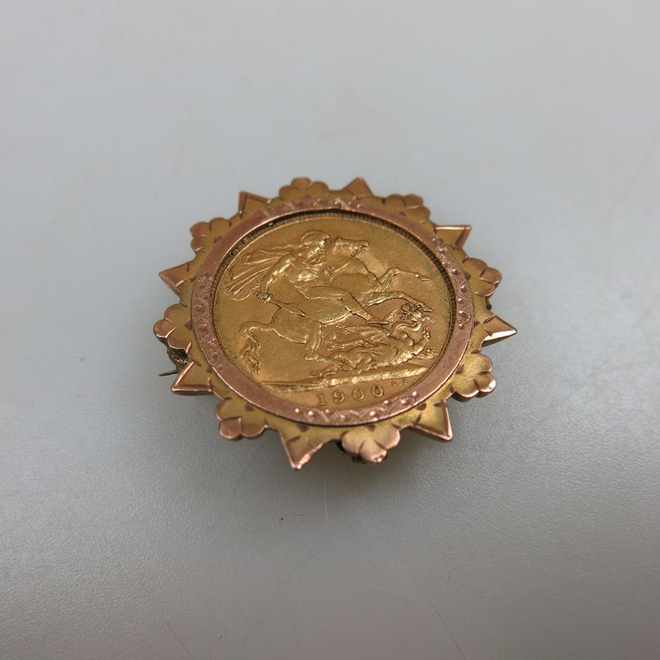 English 1900 Gold Sovereign
