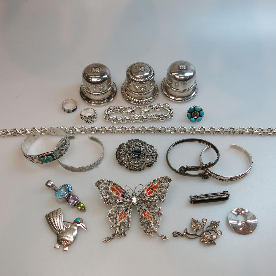 Quantity Of Silver Jewellery; Etc