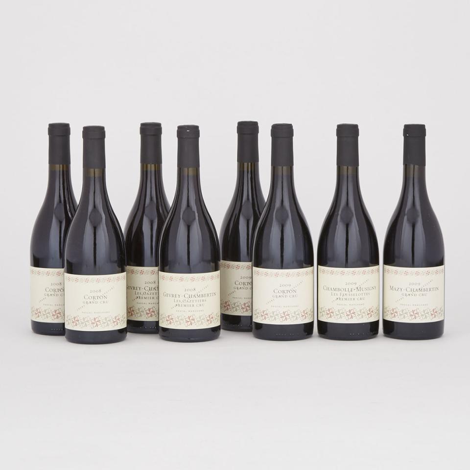 PASCAL  MARCHAND CHAMBOLLE-MUSIGNY LES FEUSSELOTTES 2009 (1)
PASCAL  MARCHAND CORTON 2008 (2)
PASCAL  MARCHAND CORTON 2009 (2)
PASCAL  MARCHAND GEVREY CHAMBERTIN LES CAZETIERS 2008 (2)
PASCAL  MARCHAND MAZY-CHAMBERTIN 2009 (1)