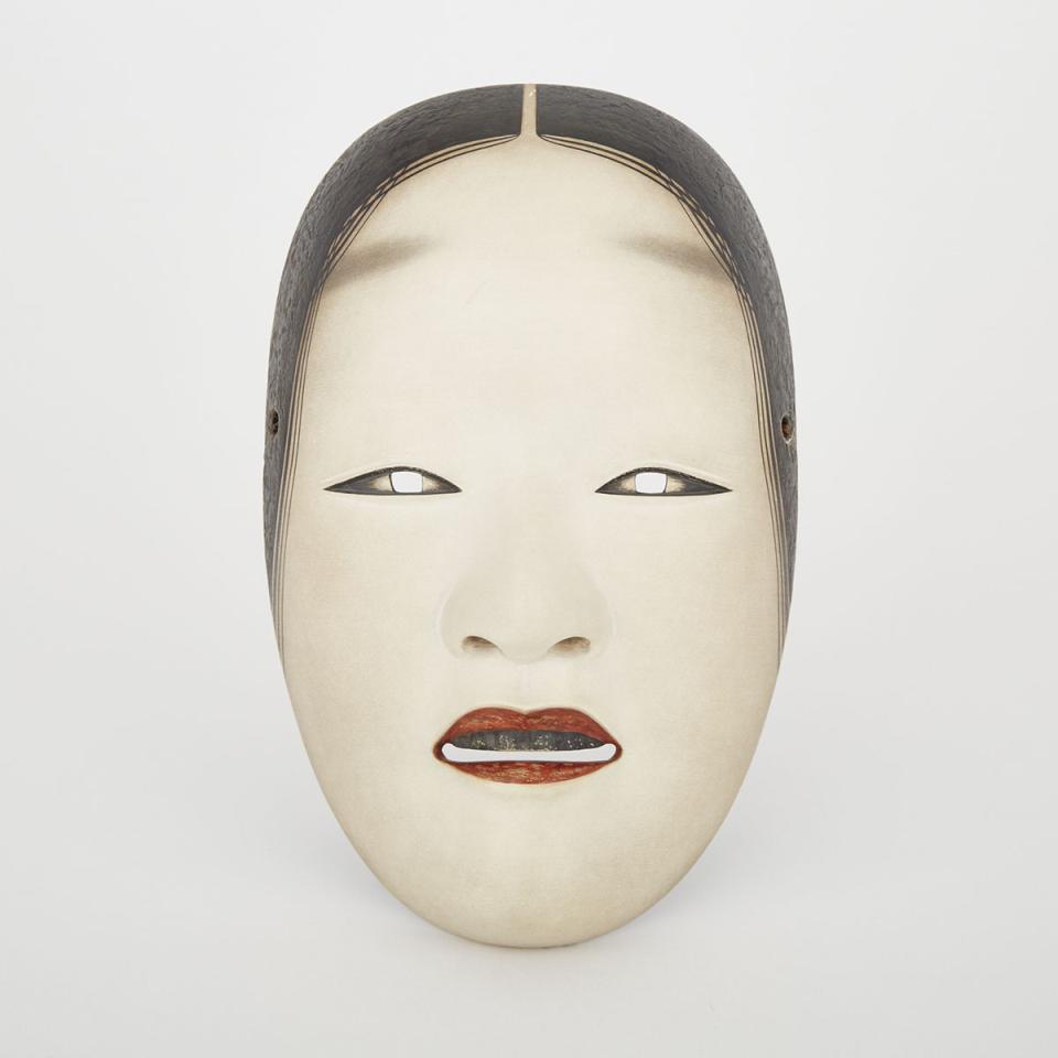 A Noh Mask of Ko-omote by Nagasawa Ujiharu (1912-2003), 20th Century