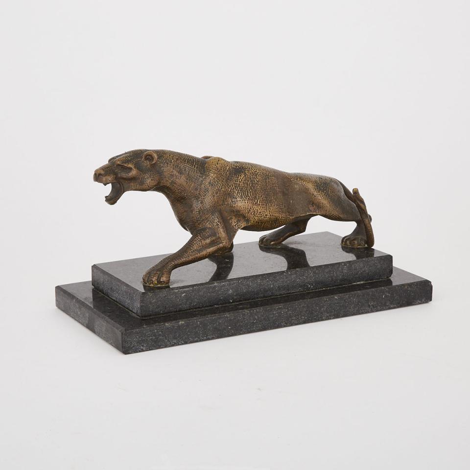 A Bronze Model of a Jaguar