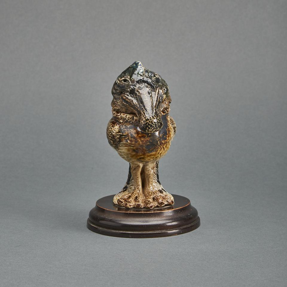 Martin Brothers Stoneware Bird Tobacco Jar, c.1900