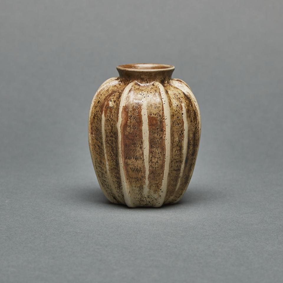 Martin Brothers Stoneware Small Gourd Vase, 1899