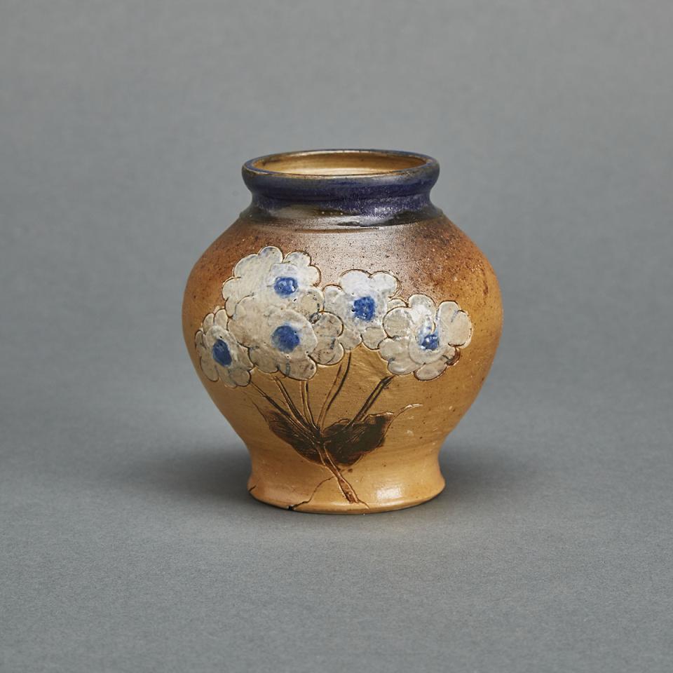 Martin Brothers Stoneware Vase, Walter Fraser Martin, c.1880