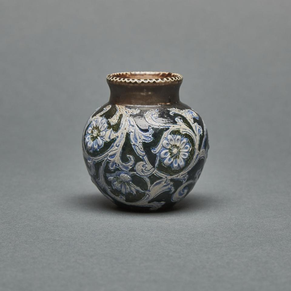 Martin Brothers Stoneware Miniature  Vase, c.1900