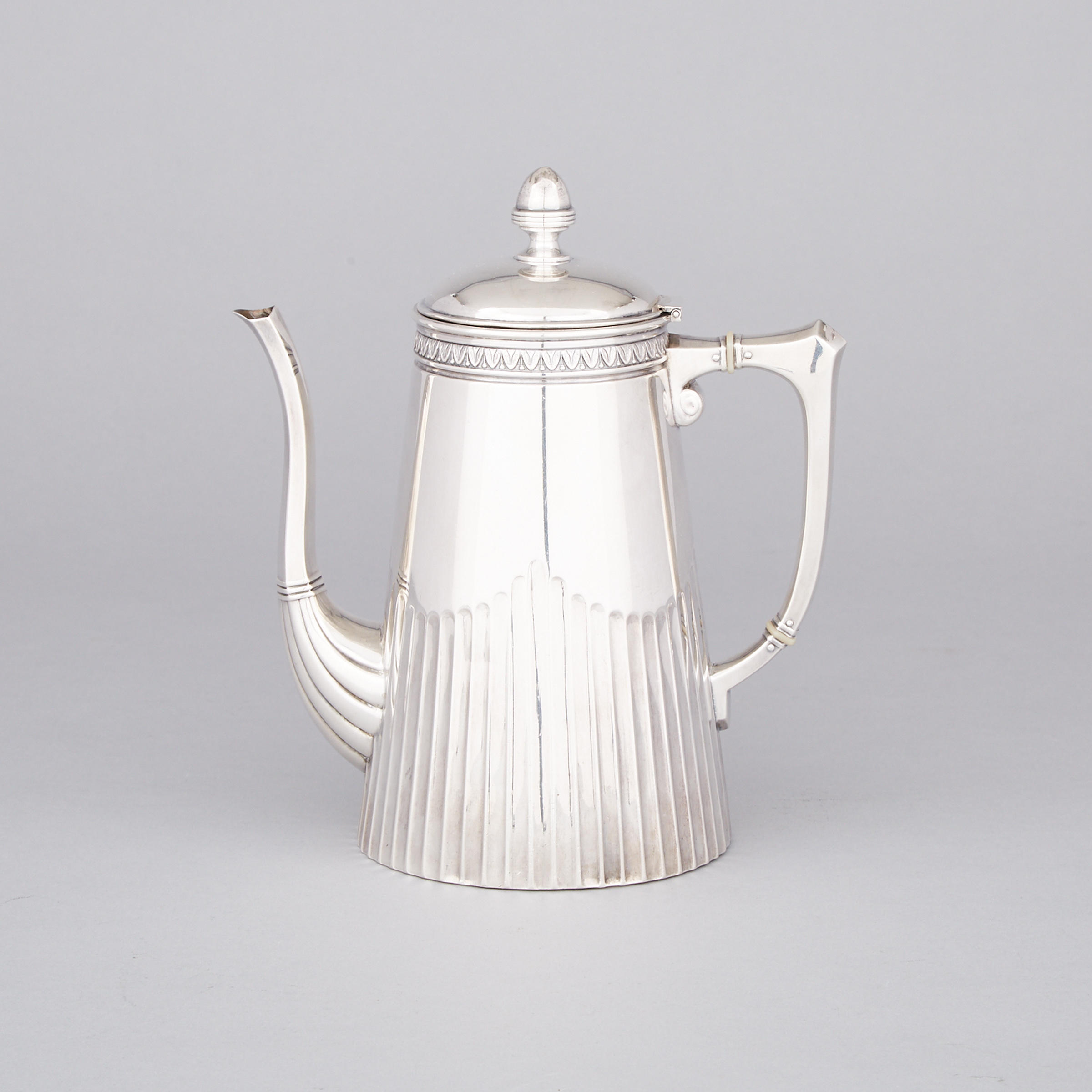 German Silver Coffee Pot, early 20th century