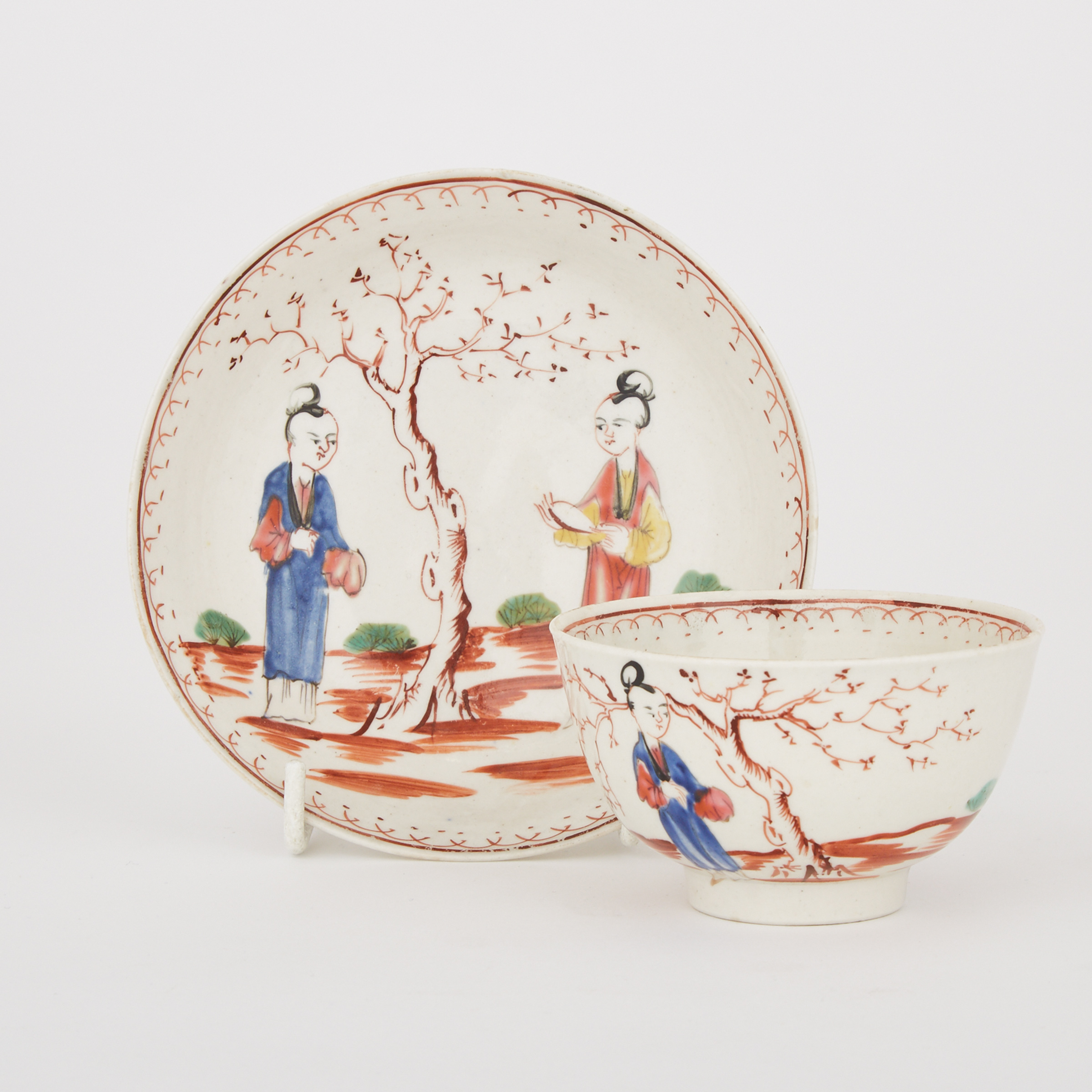 Pennington’s Liverpool Chinoiserie Tea Bowl and Saucer, c.1775-80