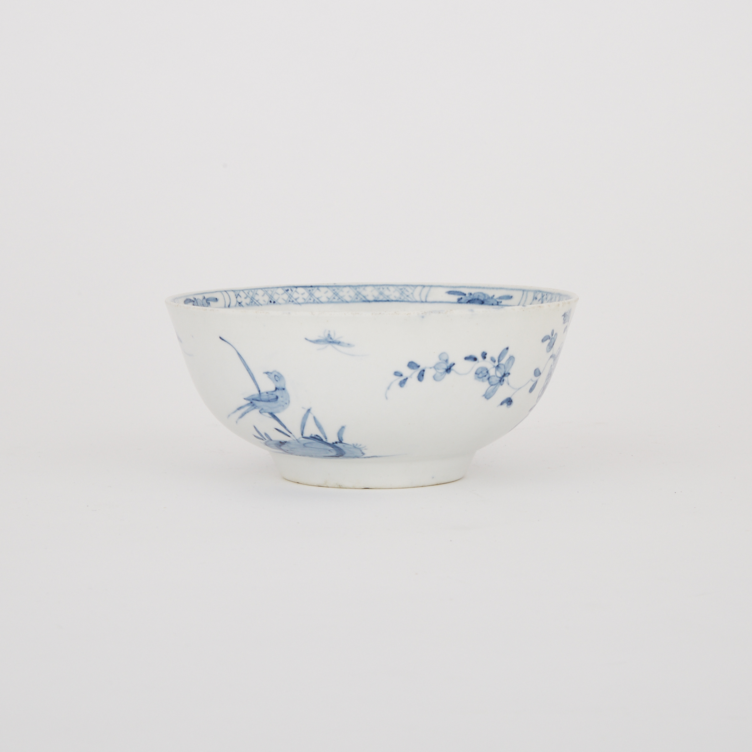 Worcester ‘Warbler’ Pattern Waste Bowl, c.1754-1760