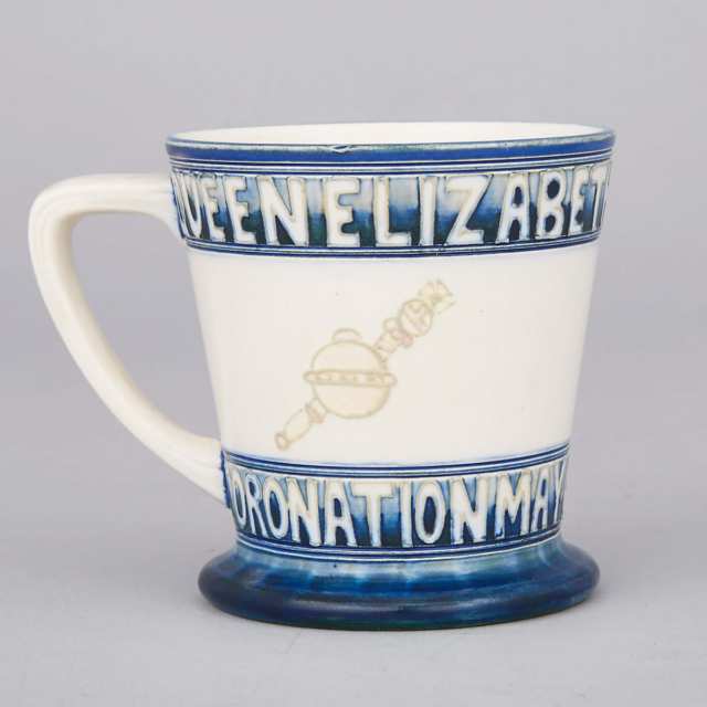 Moorcroft Queen Elizabeth and King George VI Coronation Commemorative Cup, 1937