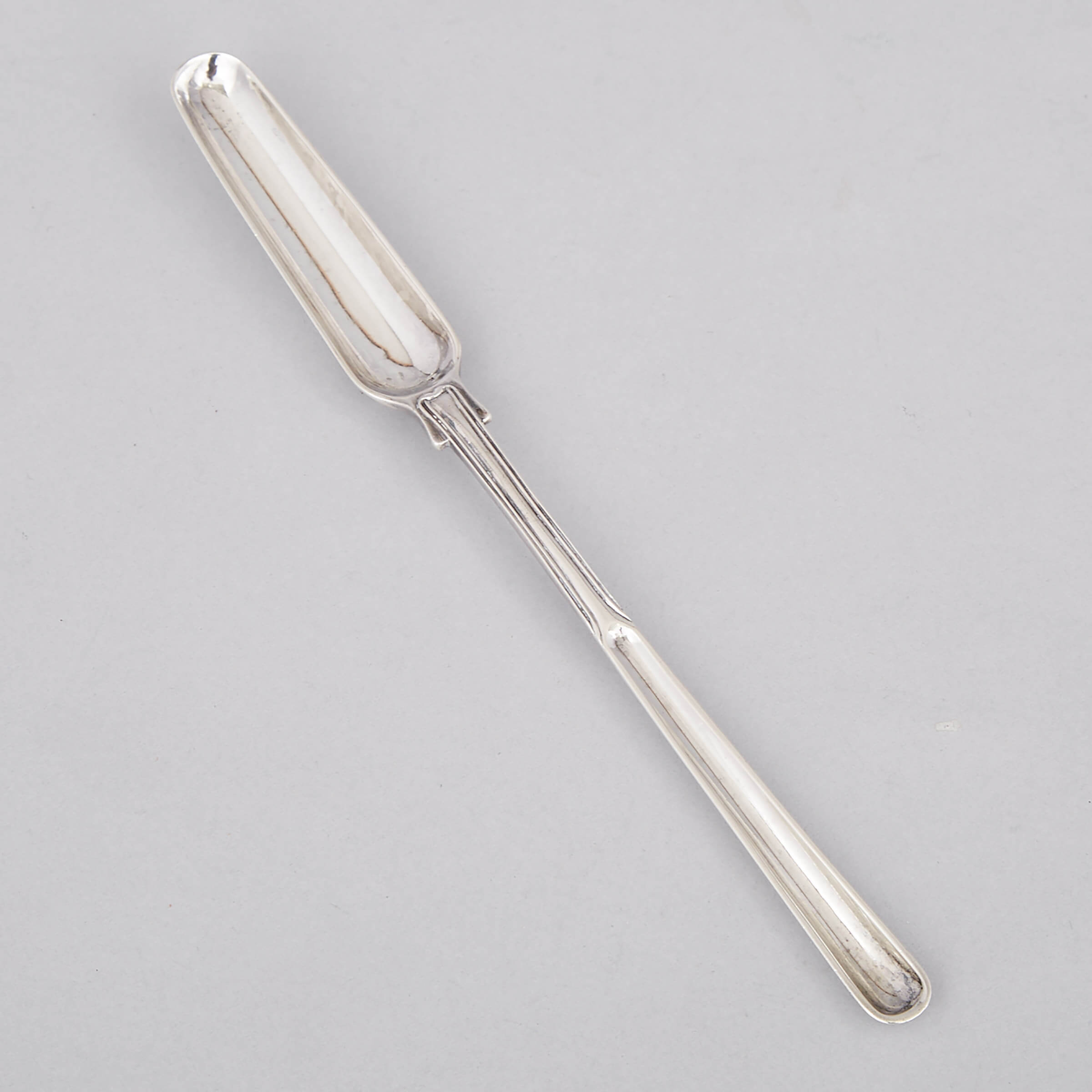 George IV Silver Thread and Shell Pattern Marrow Scoop, Charles Eley, London, 1827