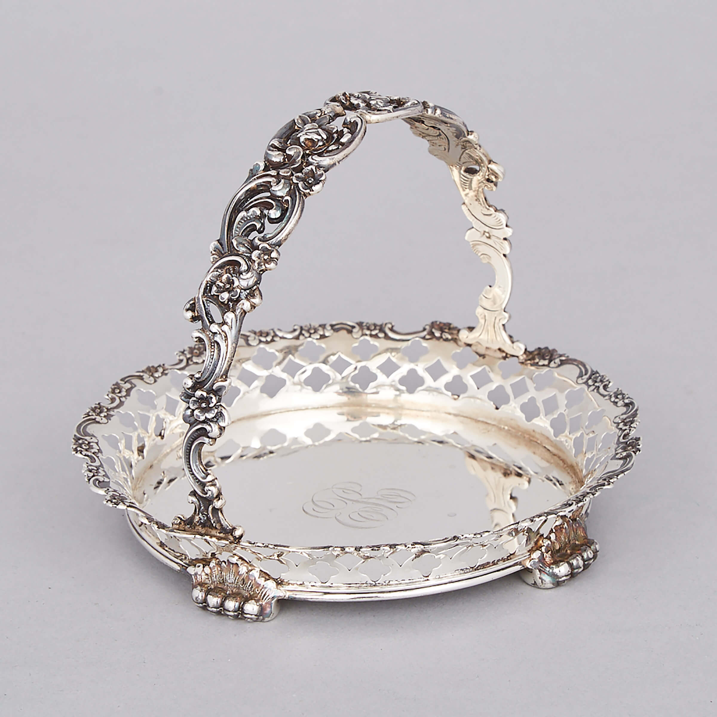 American Silver Small Circular Basket, Tiffany & Co., New York, N.Y., c.1902-07