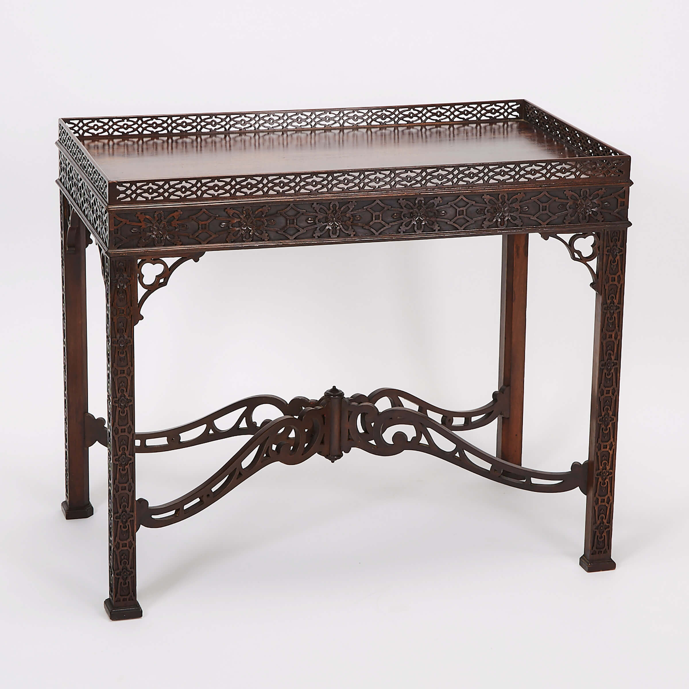 Chinese Chippendale Style Tea Table, early 20th century