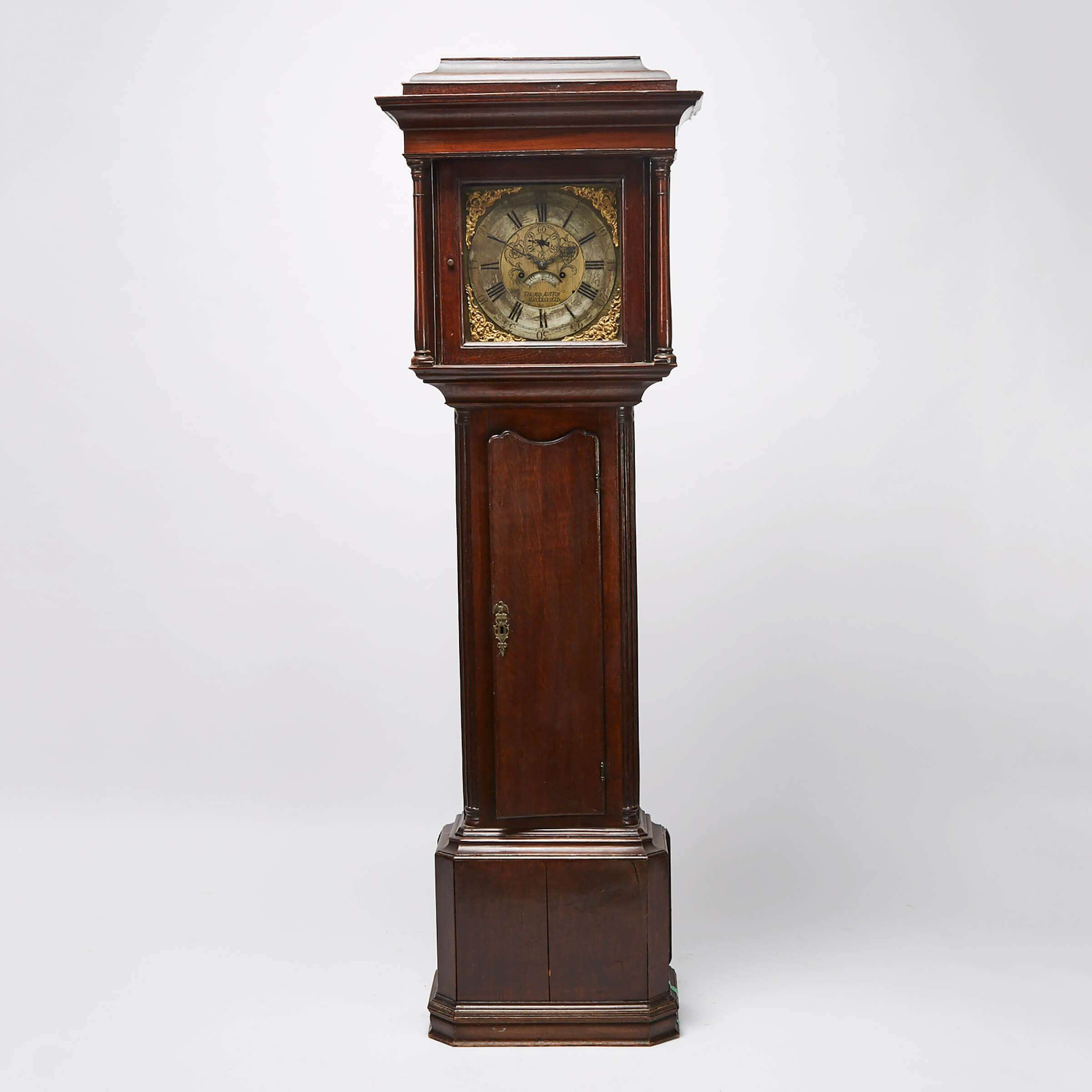 English Oak Tall Case Clock, Thomas Ashton, Macclesfield, 19th century