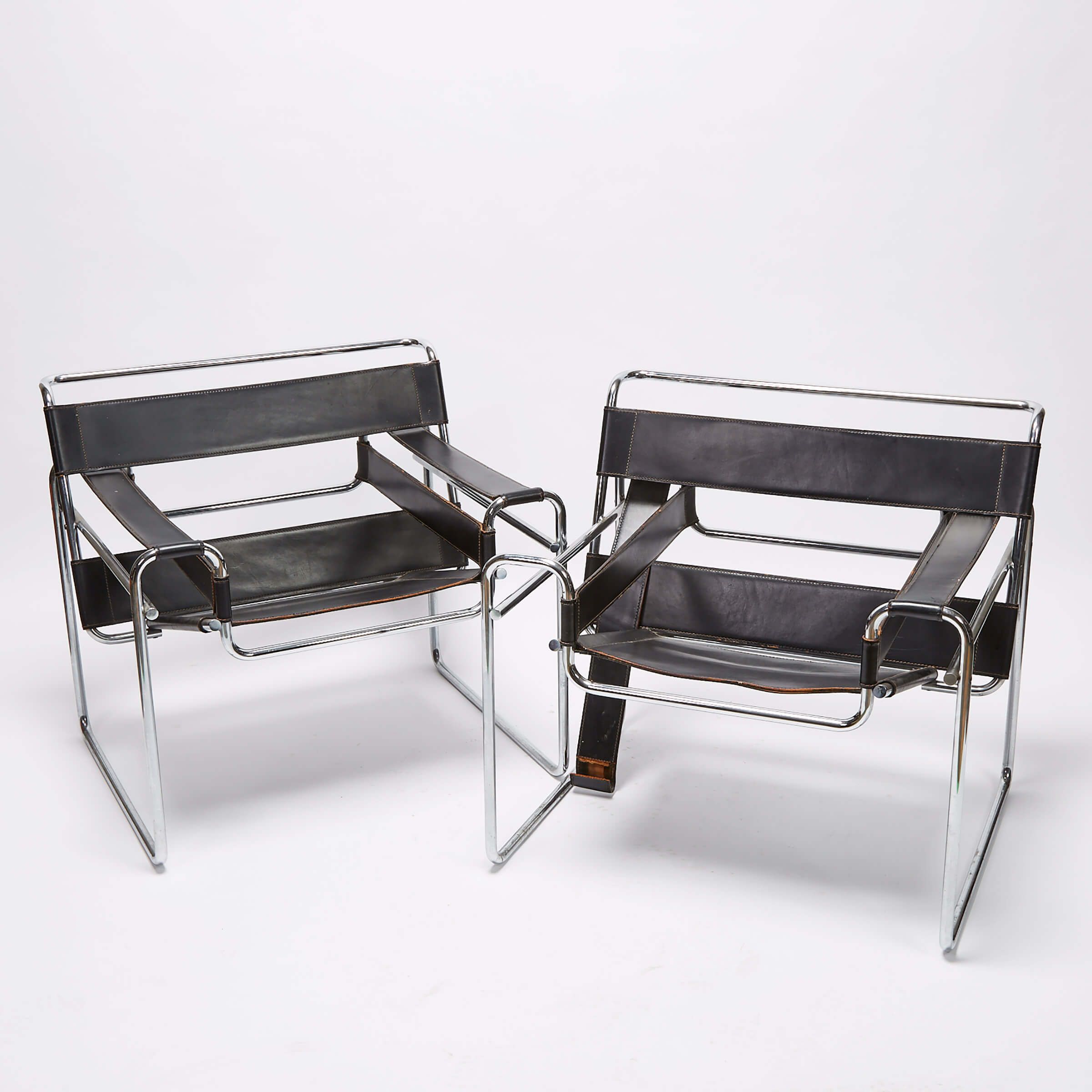 Pair of Marcel Breuer Model #3 Wassily Chairs