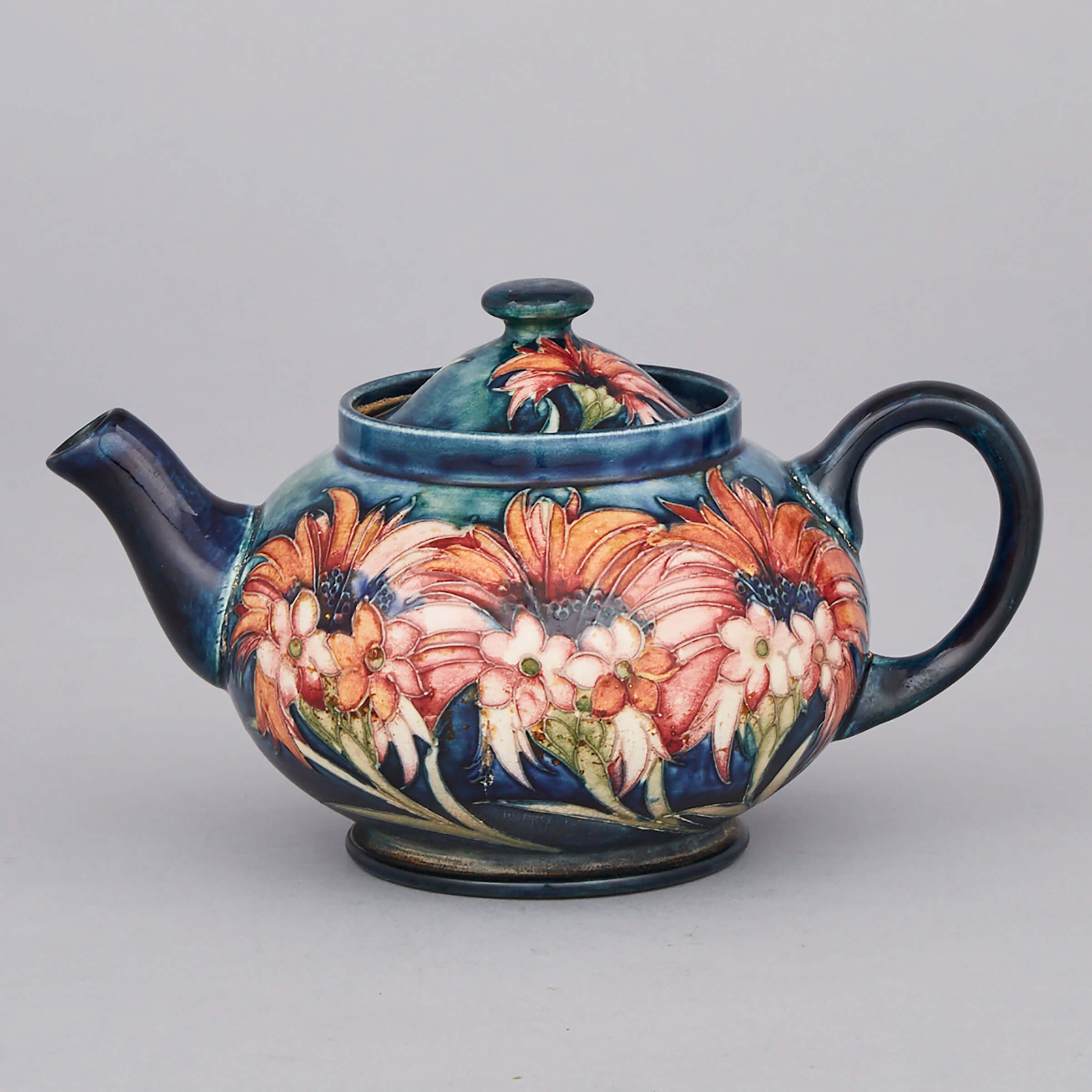 Moorcroft Cornflower Teapot, c.1930