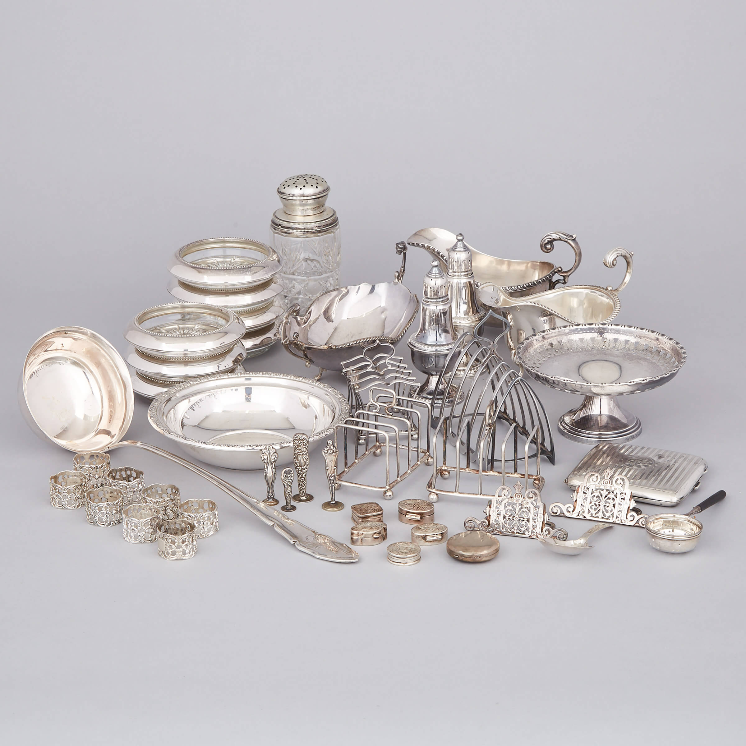 Group of North American, English and Continental Silver, 19th/20th century