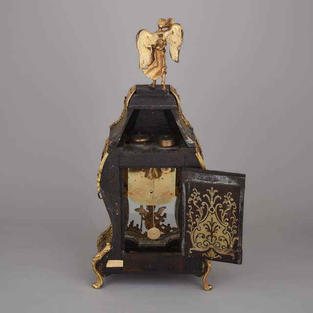 Louis XV Ormolu Mounted Boulle Work Bracket Clock, Charles Beauvillain, Paris, 18th century