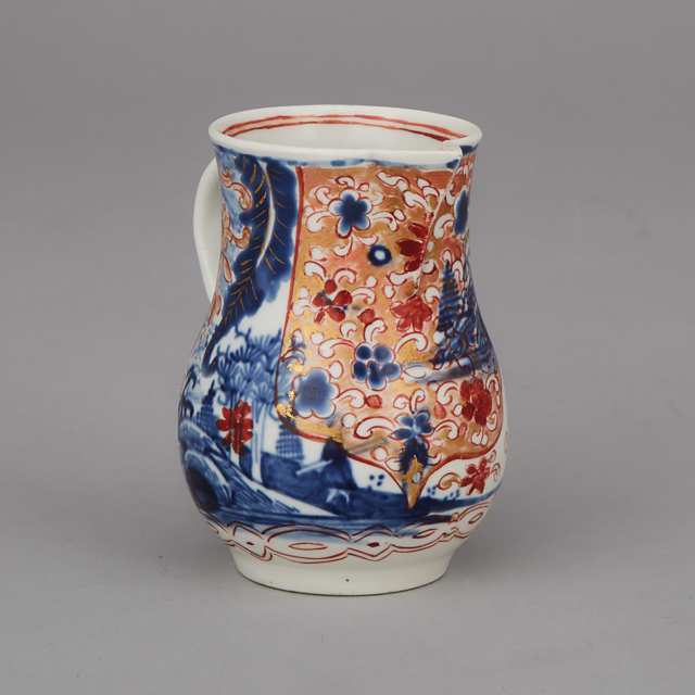 English Porcelain Sparrow Beak Cream Jug, late 18th century
