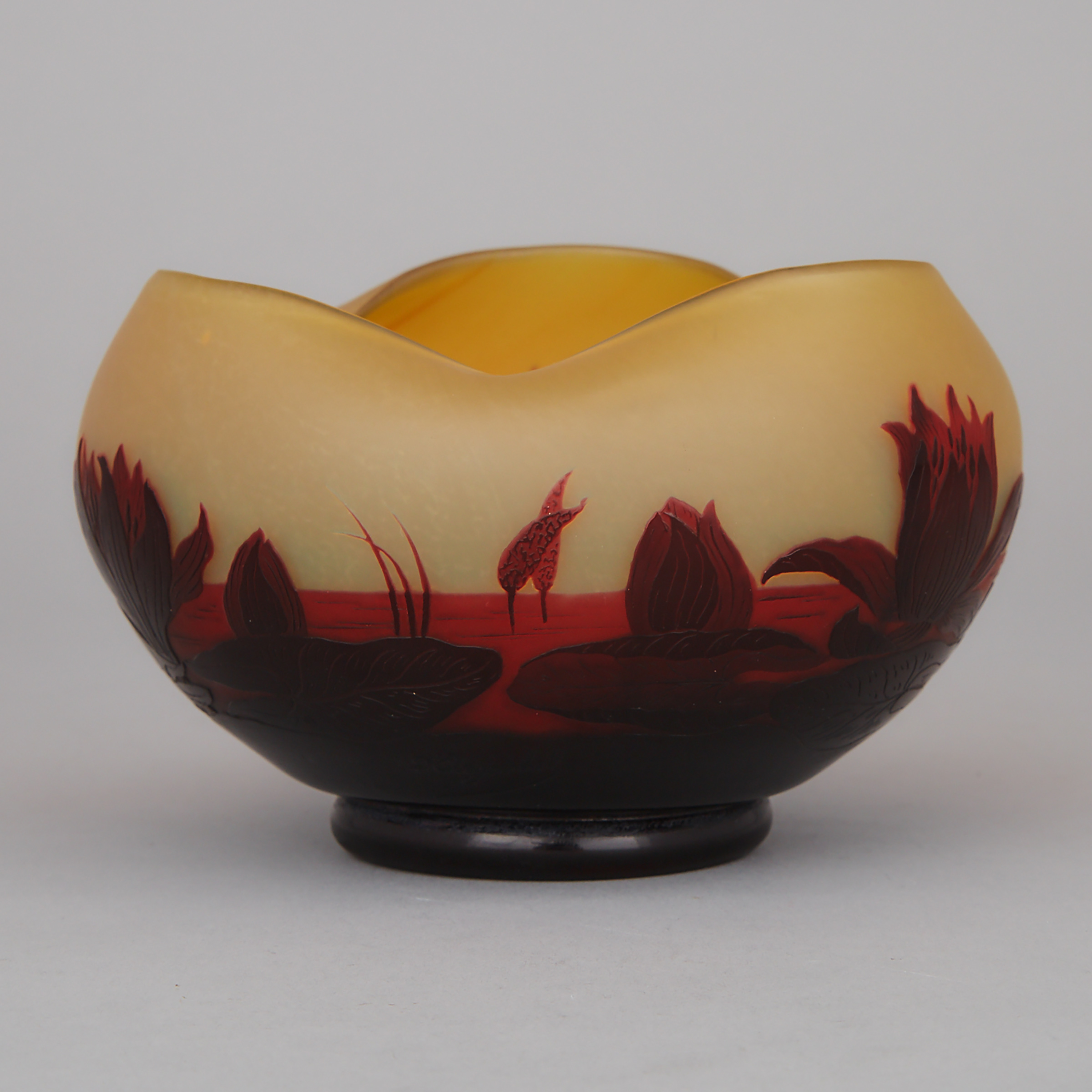 D’Argental Cameo Glass Vase, early 20th century