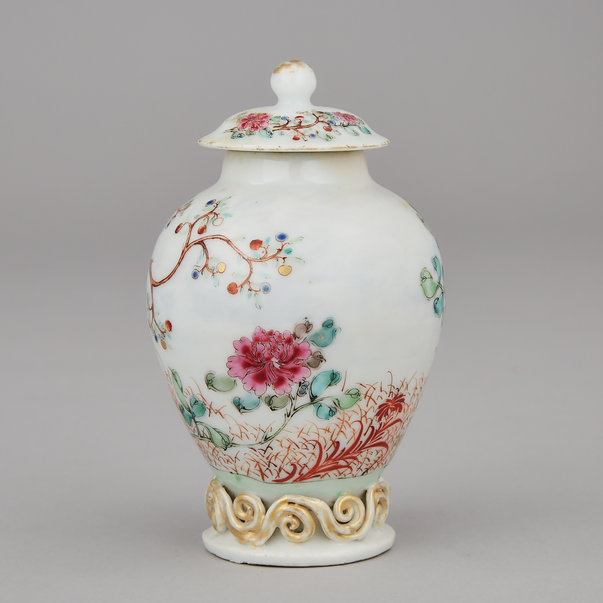 Chinese Export Porcelain Tea Canister, c.1780