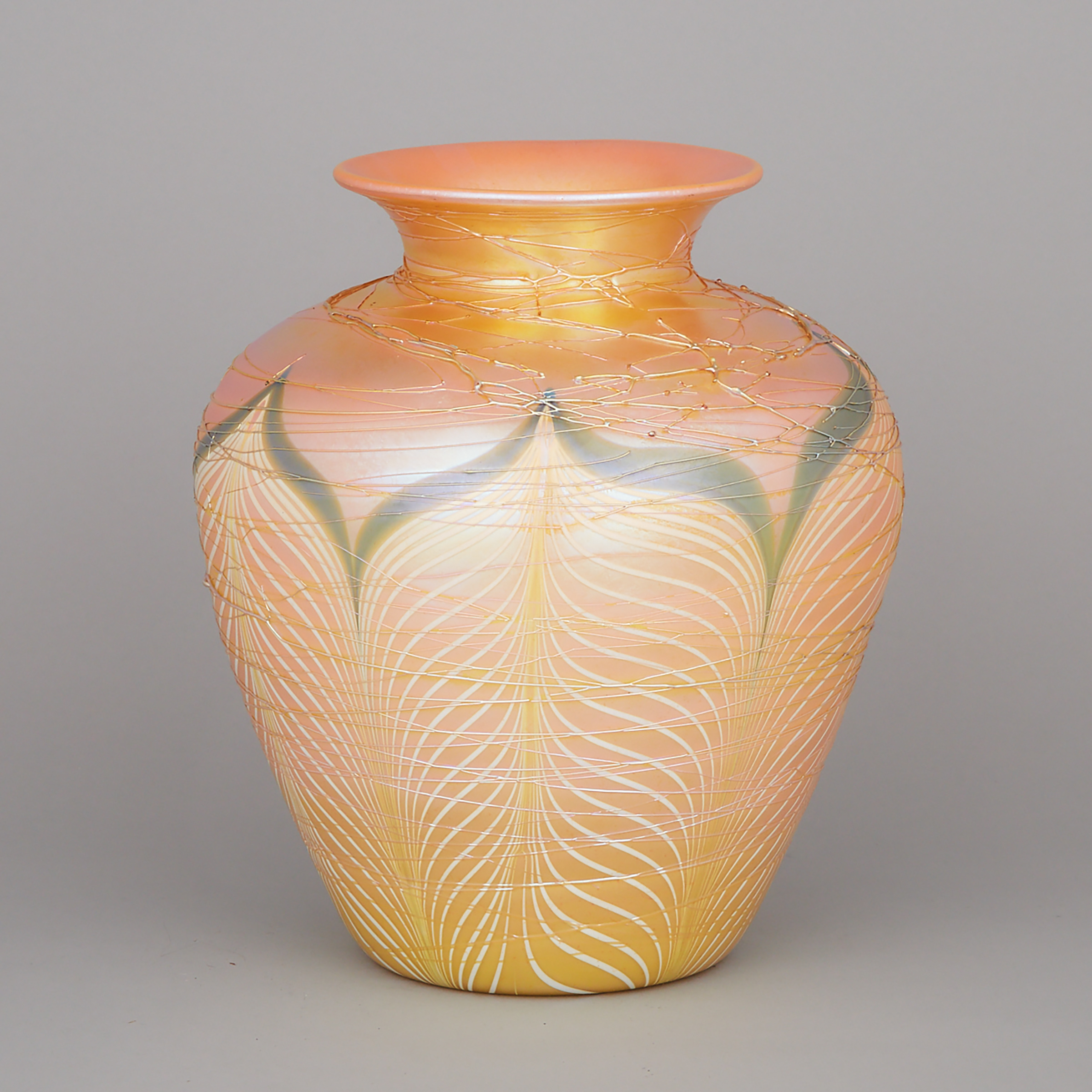 Durand Iridescent Glass Vase, 1920s