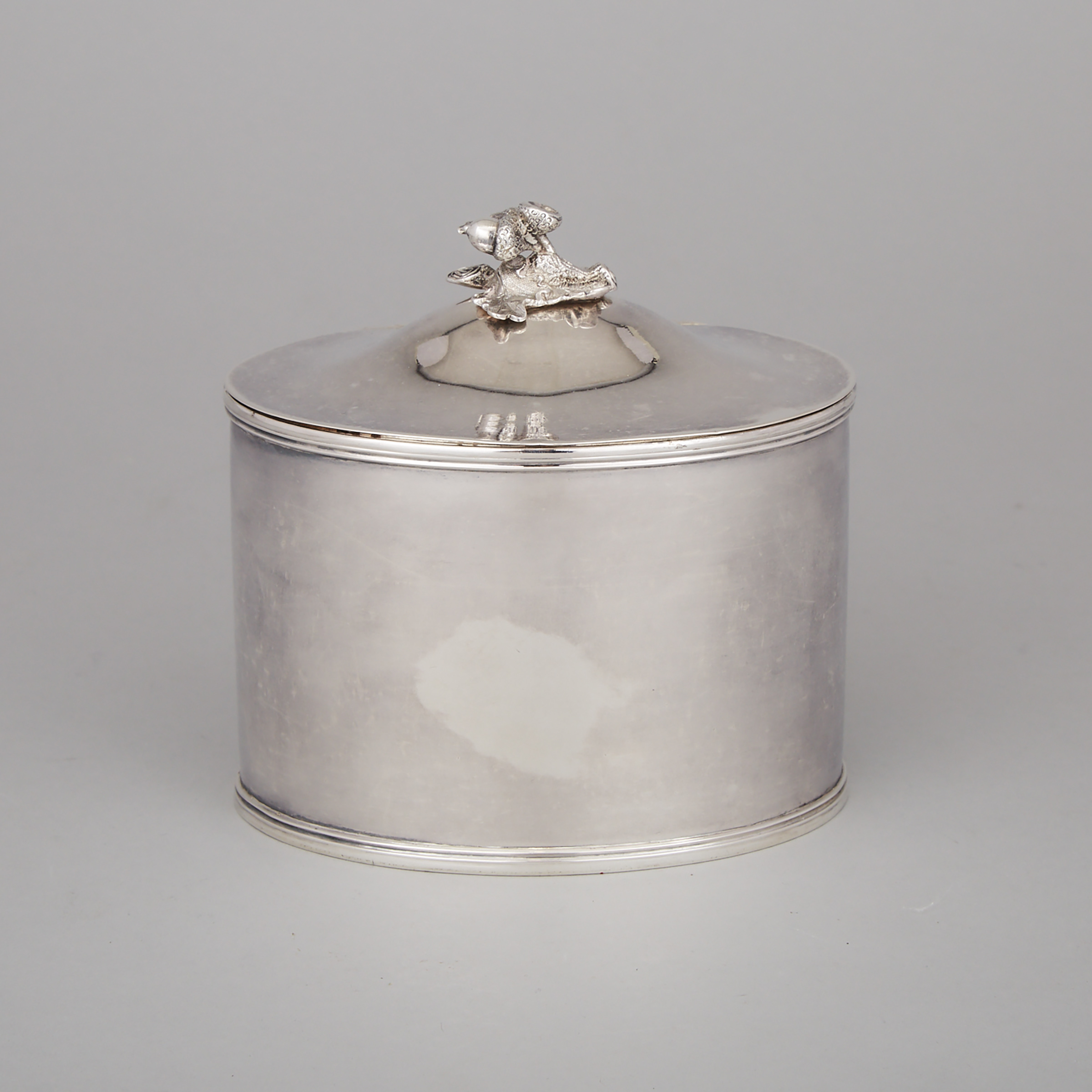 American Silver Tea Caddy, Jones Ball & Co., Boston, Mass., 1853-55