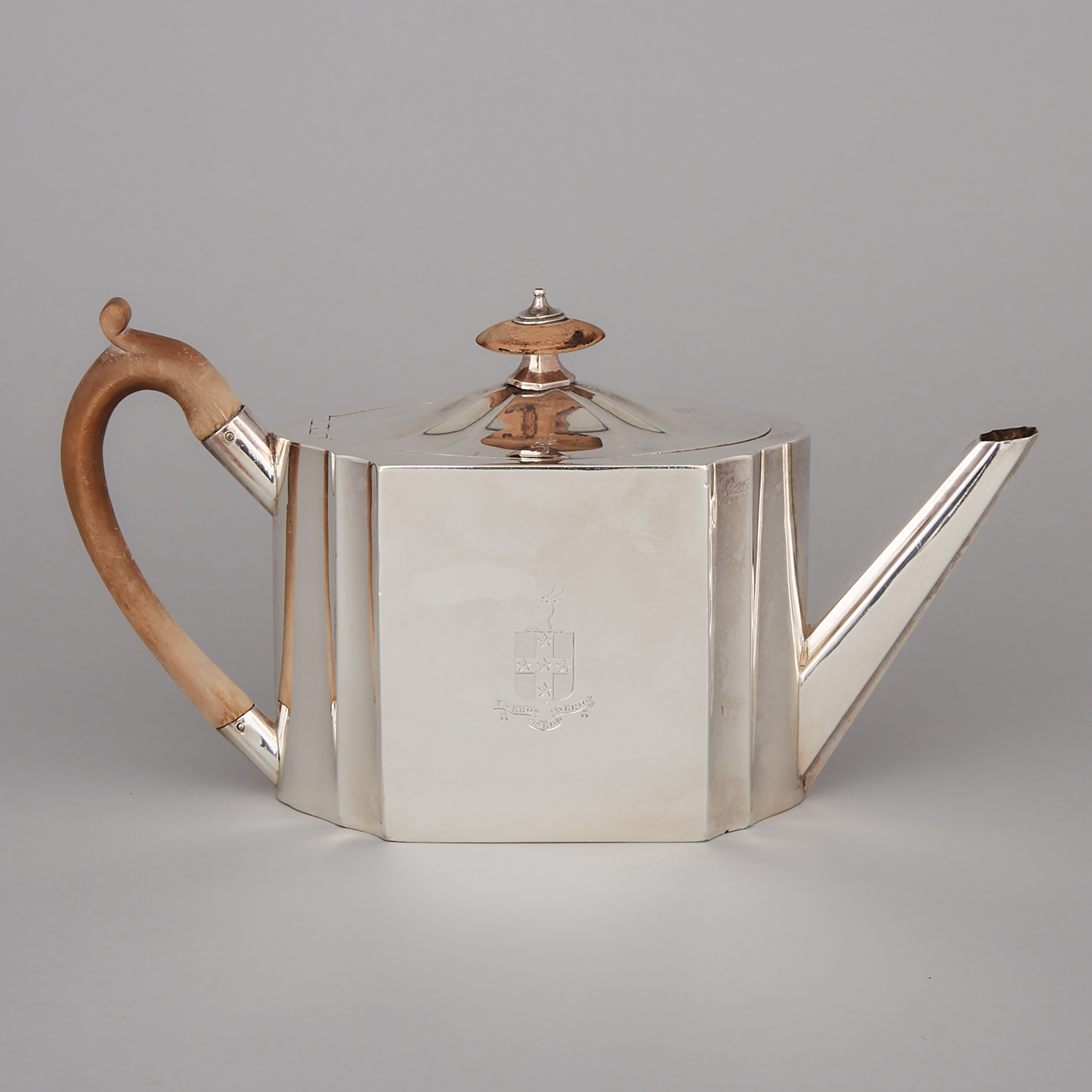 George III Silver Teapot, Robert Sharp, London, 1793